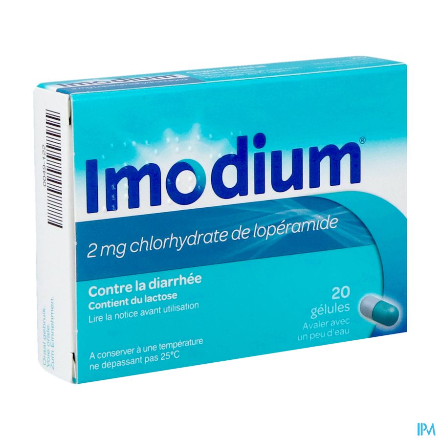 Imodium® capsules, traitement de la diarrhée, 20 gélules