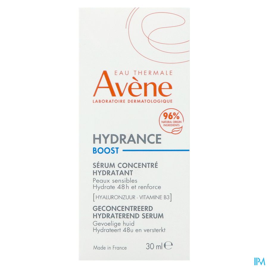 Eau Thermale Avène HYDRANCE Boost Sérum Concentré Hydratant  - Visage, Cou, décolleté