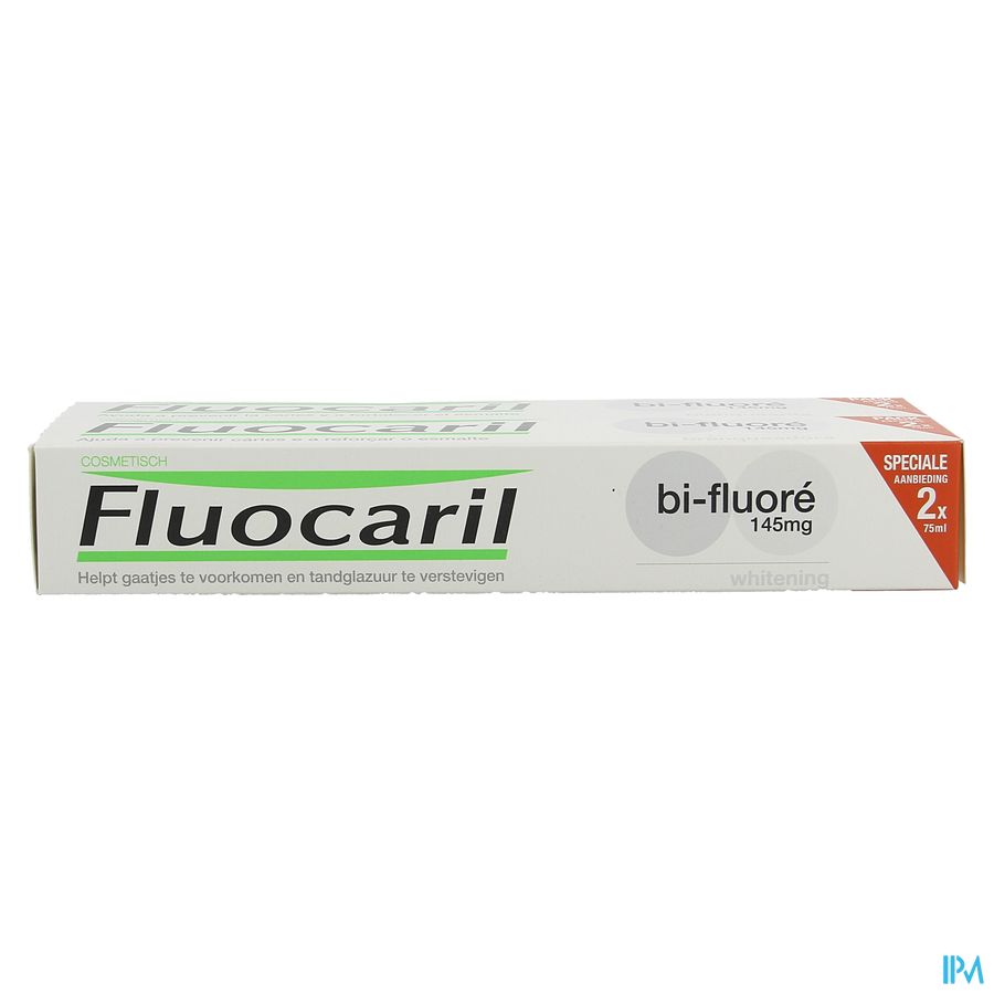 Fluocaril Dentifrice Bi-fluore 145 Blanche 2x75ml