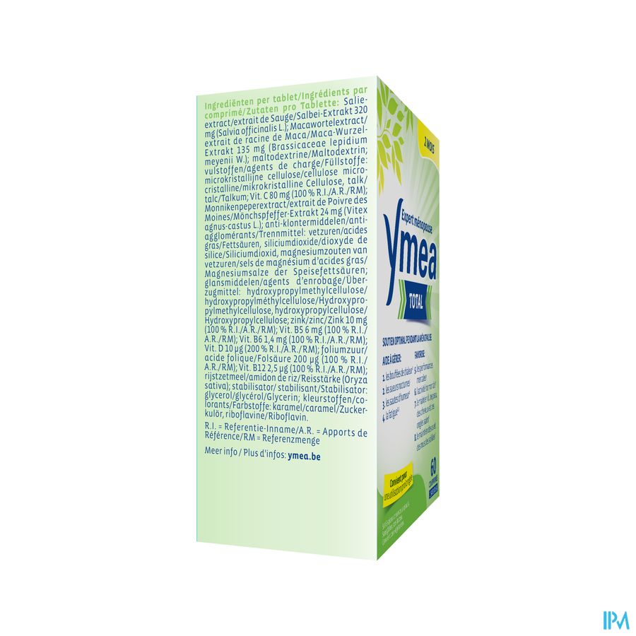 Ymea® Total 60 P. - Ménopause - Contre Bouffées De Chaleur & Fatigue