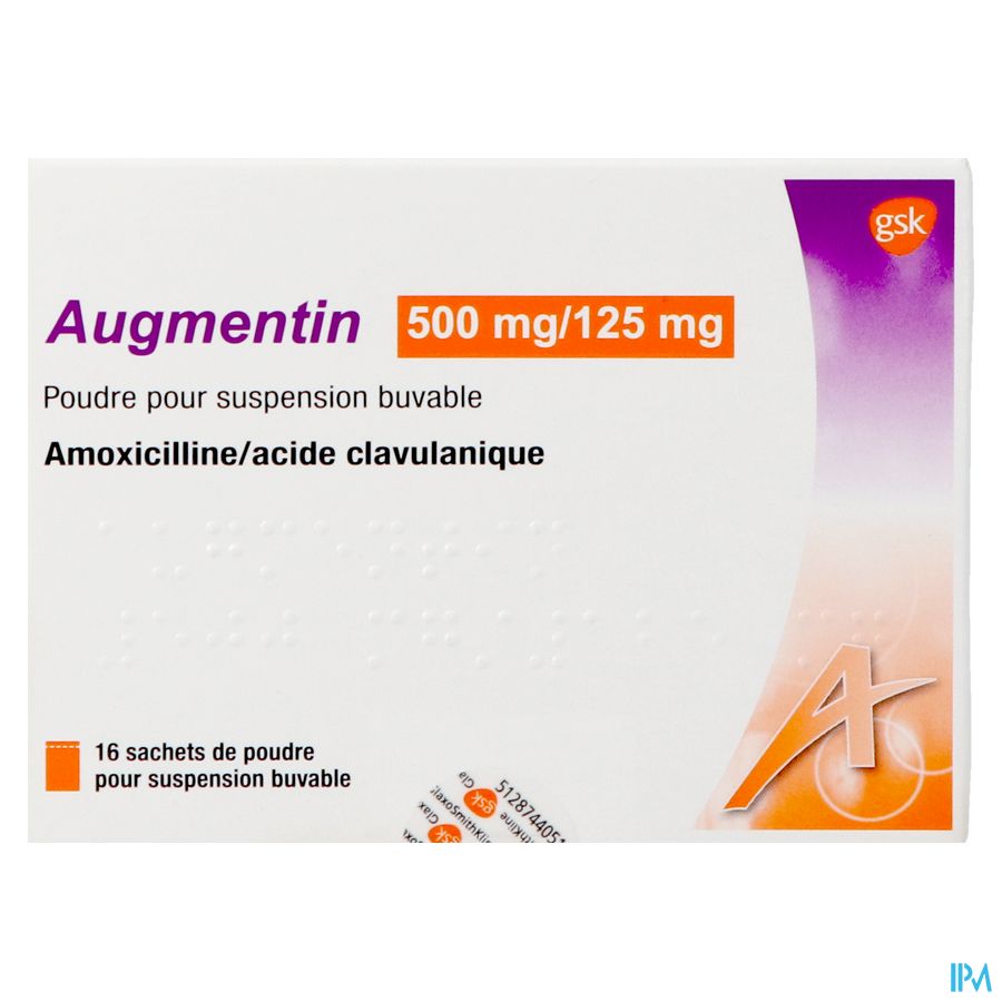 Augmentin Sach 16 X 500mg/125mg