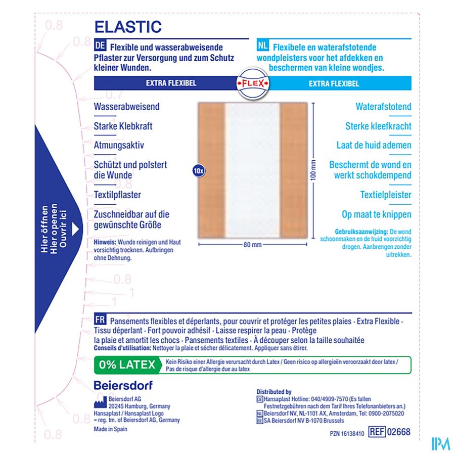 Hansaplast Elastic 1mx8cm