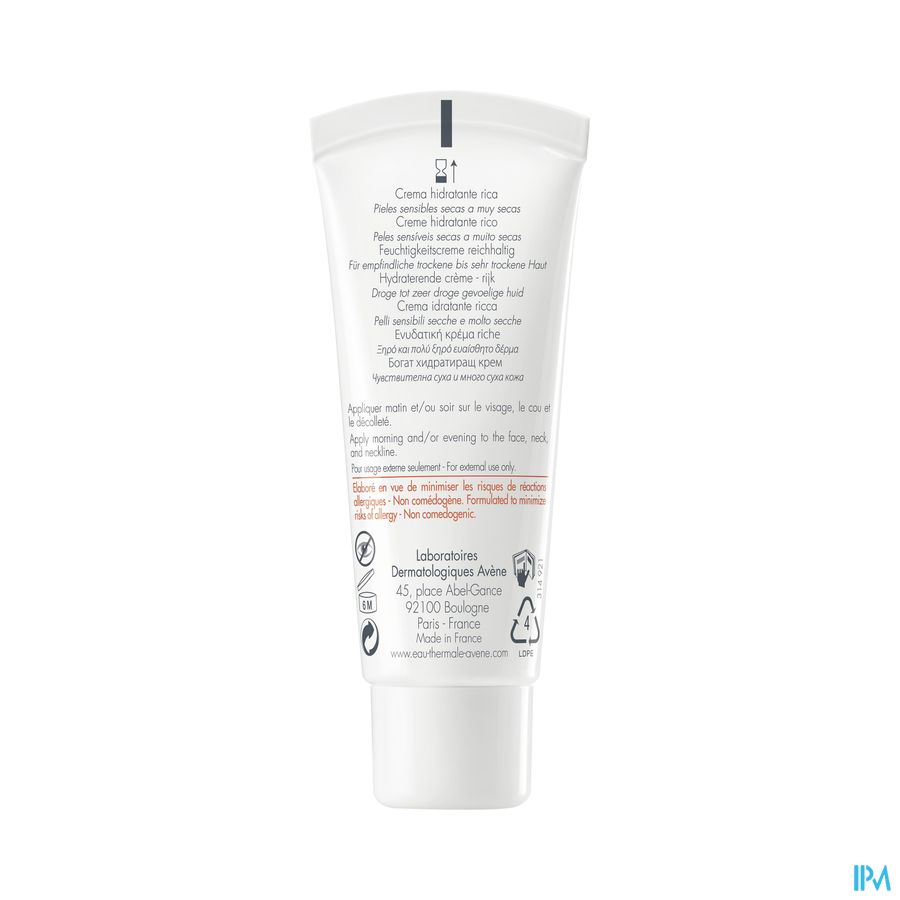 Avène Hydrance riche Crème hydratante Peau sensible 40ml