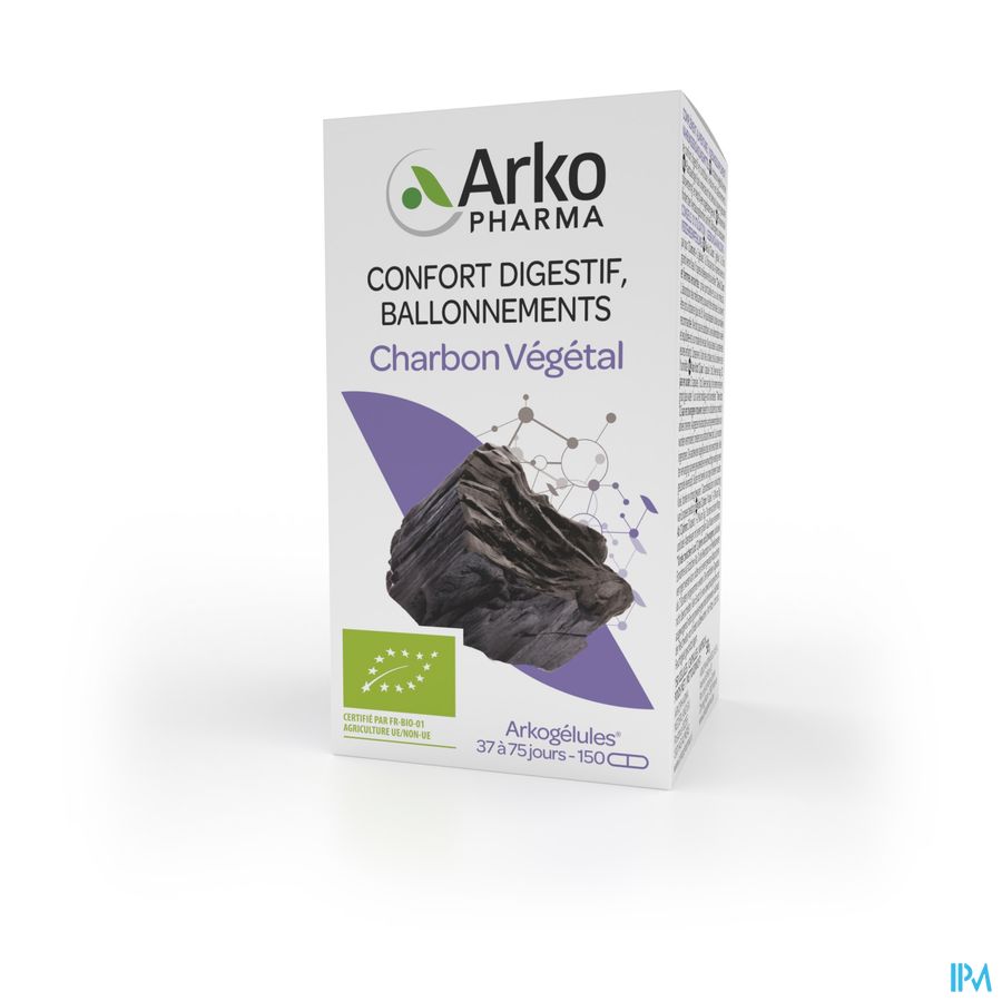 Arkogelules Charbon Vegetal Bio Caps 150