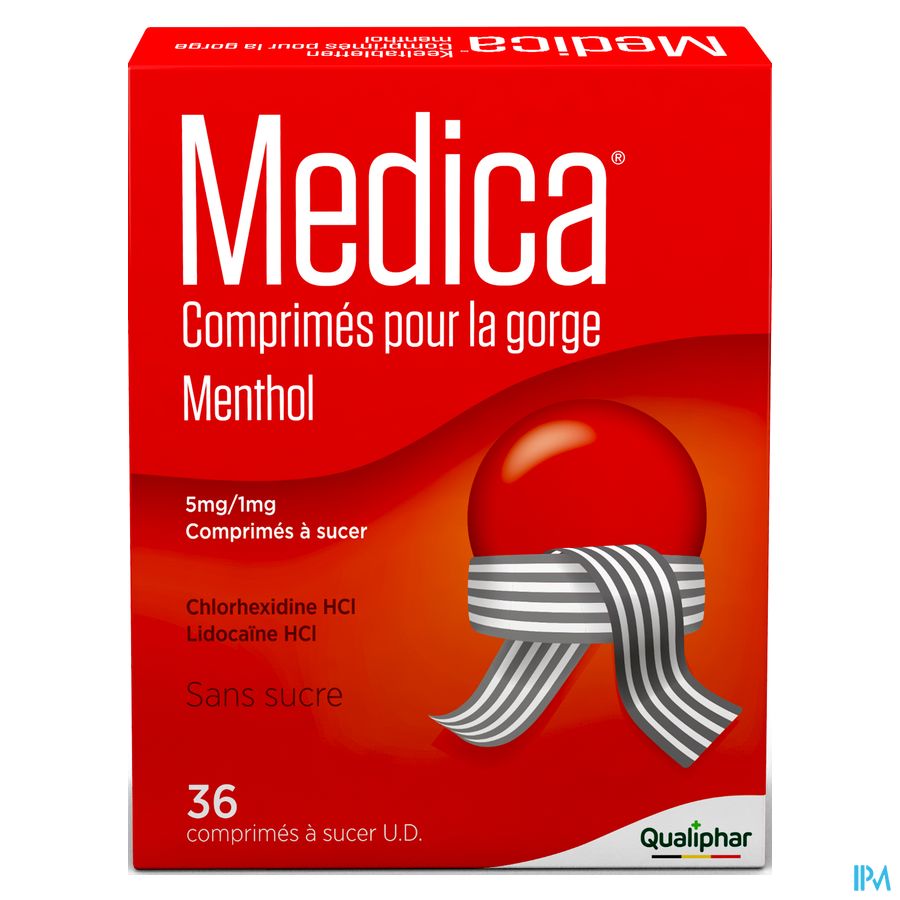 Medica comrpimés pour la gorge Menthol 36 pce - mal de gorge