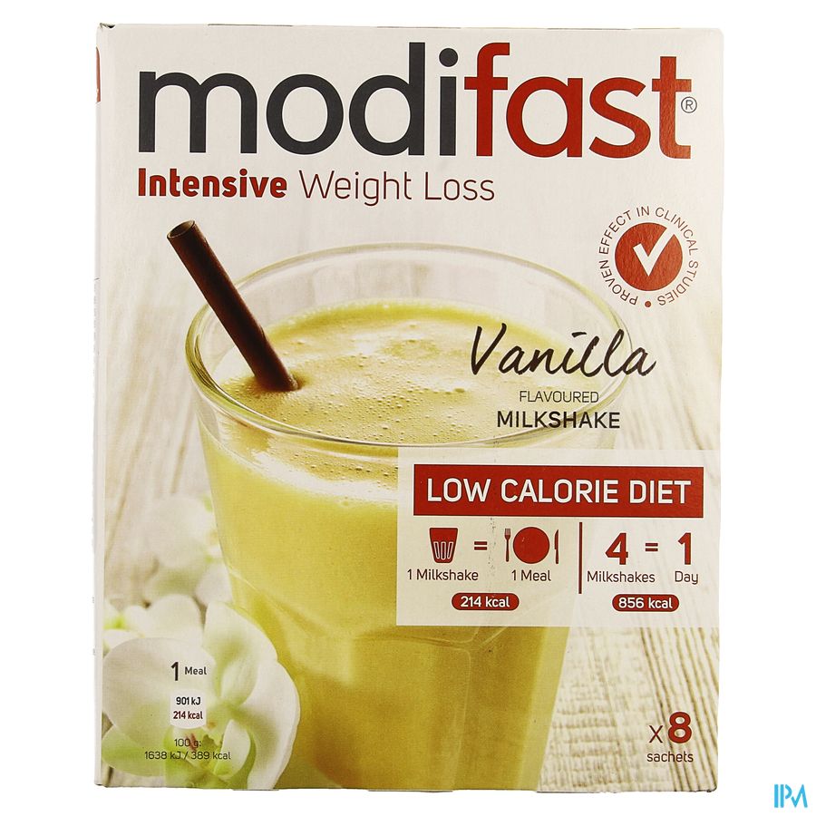 Modifast Intensive Vanilla Flavoured Milksh. 8x55g