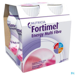 Fortimel Energy Multifibre Goût Fraise Bouteilles 4x200ml