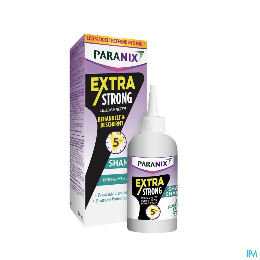 Paranix® Shampooing Extra Strong 200 ml: Poux et Lentes. Traite et Protège. En 5 Min.