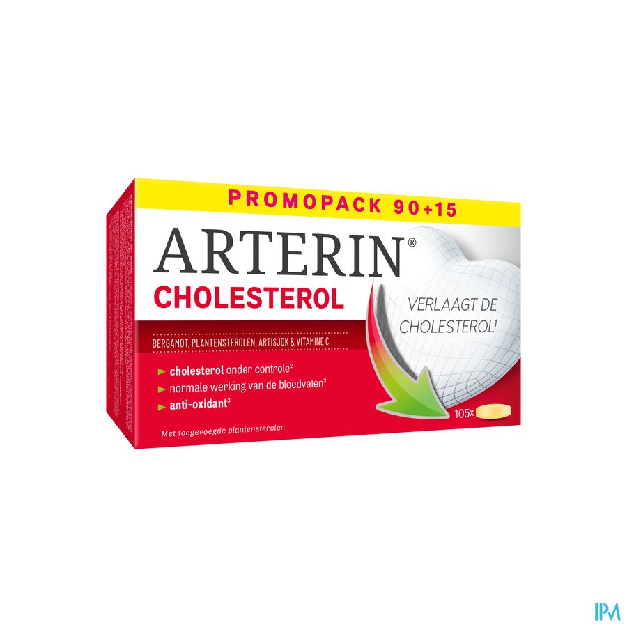 Arterin® Cholestérol 90+15 Cmp Sans Levure Rouge De Riz/Statines & Bonne Tolérance