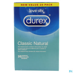 Durex Classic Natural Preservatifs 20