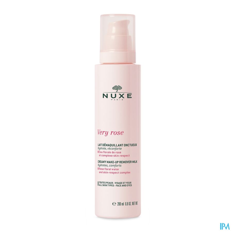 Nuxe Very Rose Lait Demaq. Onctueux Fl Pompe 200ml