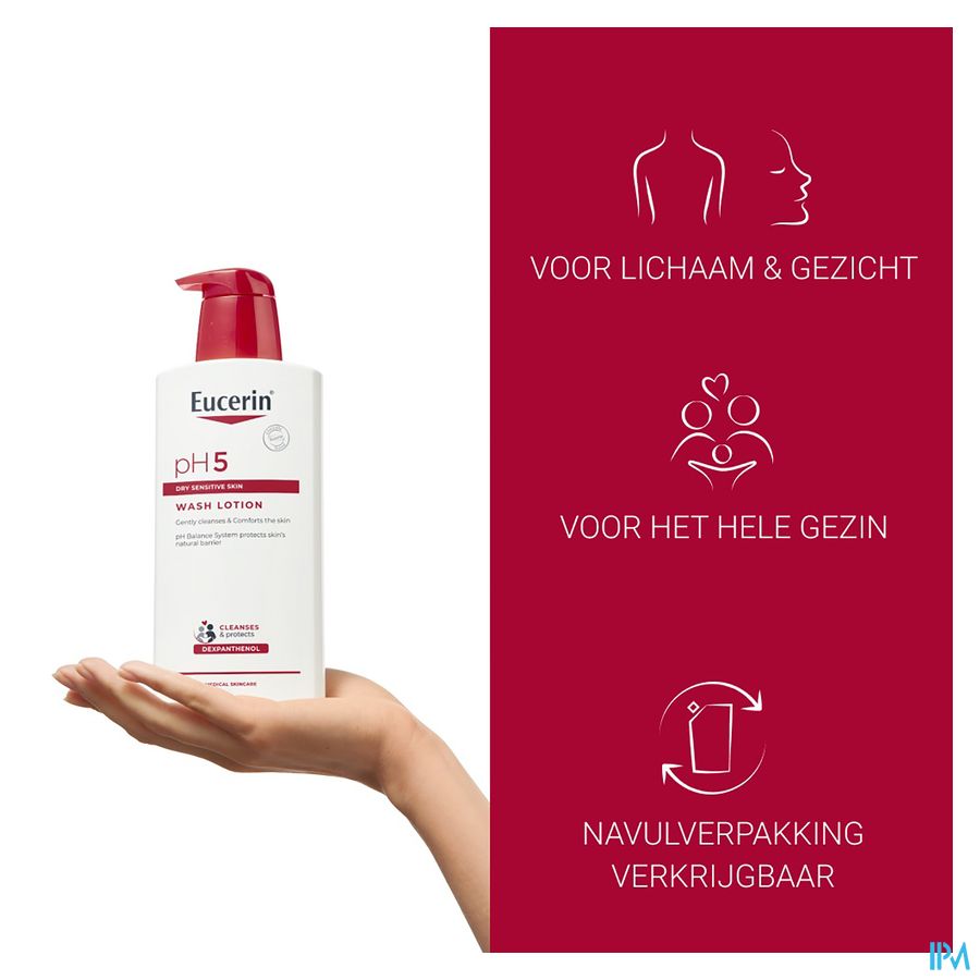 pH5 Gel Lavant Peau Sèche et Sensible avec pompe Visage et Corps 400ml