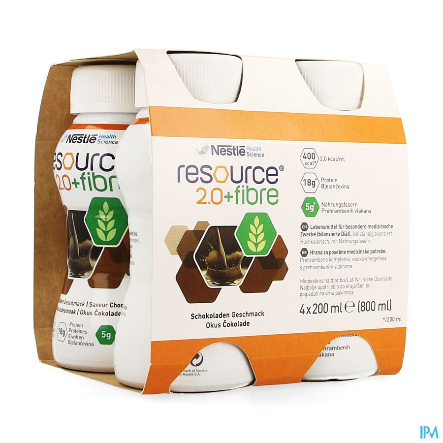 Resource 2.0 Fibre Chocolat 4x200ml 12209495