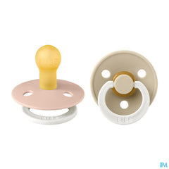 Bibs 1 Sucette Duo Glow In Dark Vanilla/blush