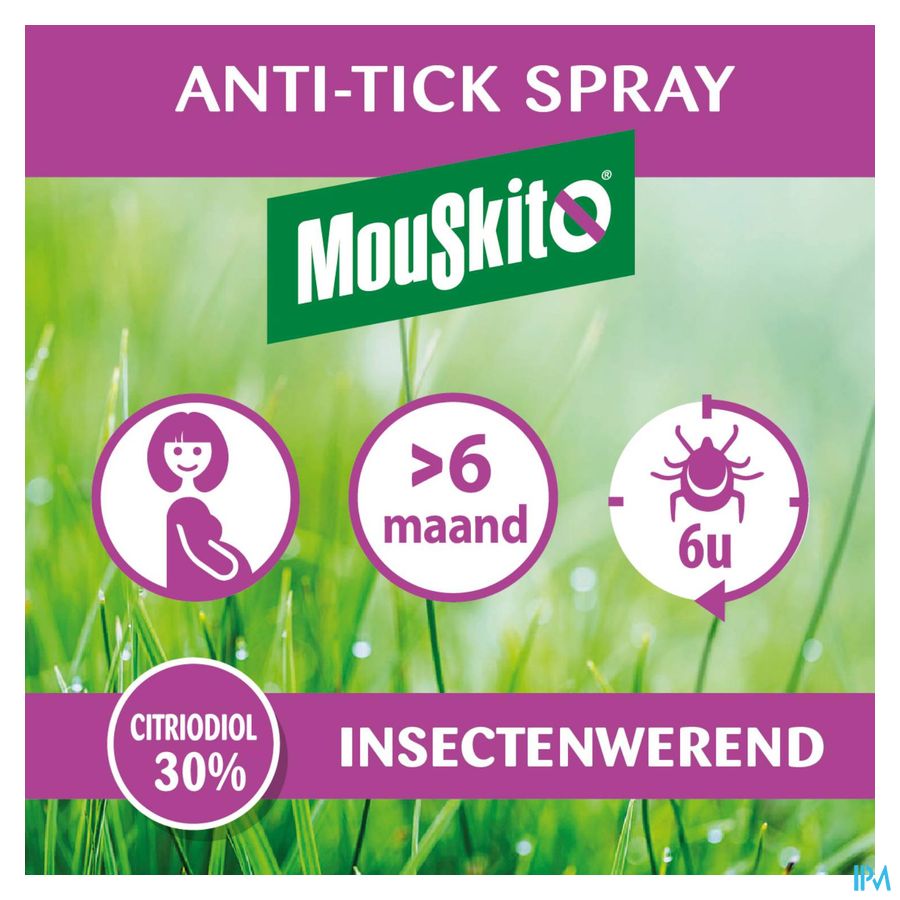 Mouskito Anti-Tick spray 100 ml - Anti-Tiques - Europe - Citriodiol 30 %