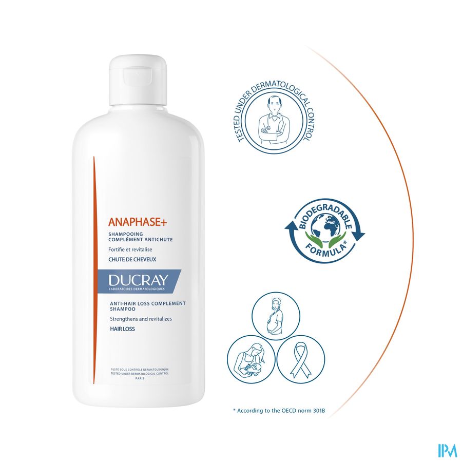 Ducray ANAPHASE+ shampooing antichute de cheveux 400ml