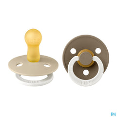 Bibs 2 Sucette Duo Glow In Dark Vanilla/oak