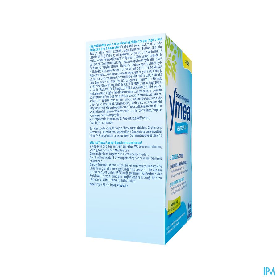 Ymea® Ventre Plat 64 P. - Ménopause - Contre Bouffées De Chaleur & Ballonnements