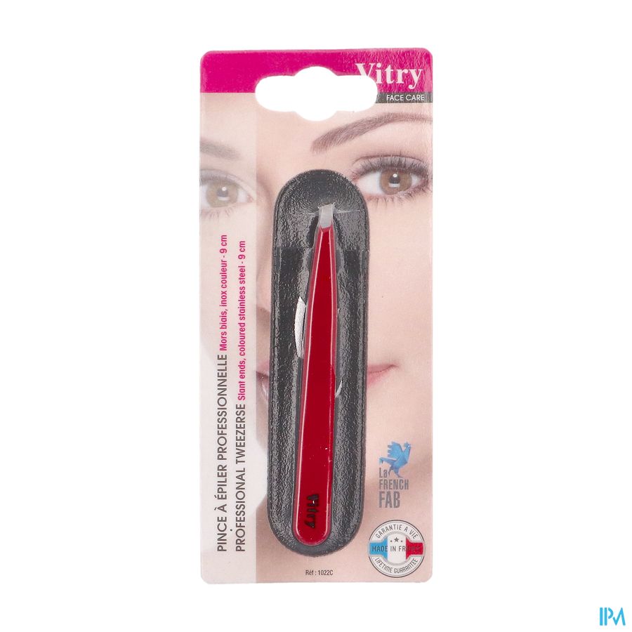 PINCE A EPILER PROF. MB INOX COULEUR