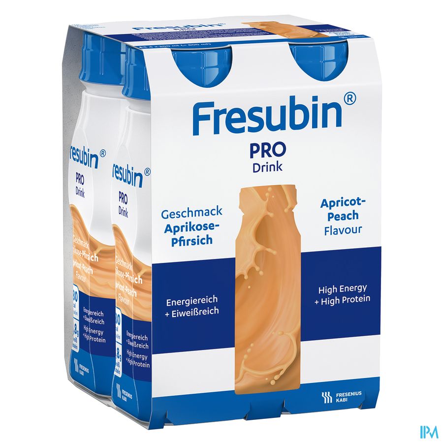 Fresubin Pro Drink Peche Abricot Fl 4x200ml