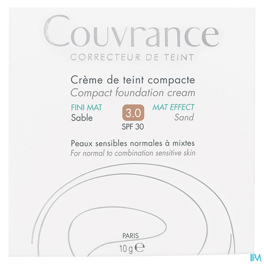 Eau Thermale Avène - Couvrance Crème de teint compacte Fini mat Sable