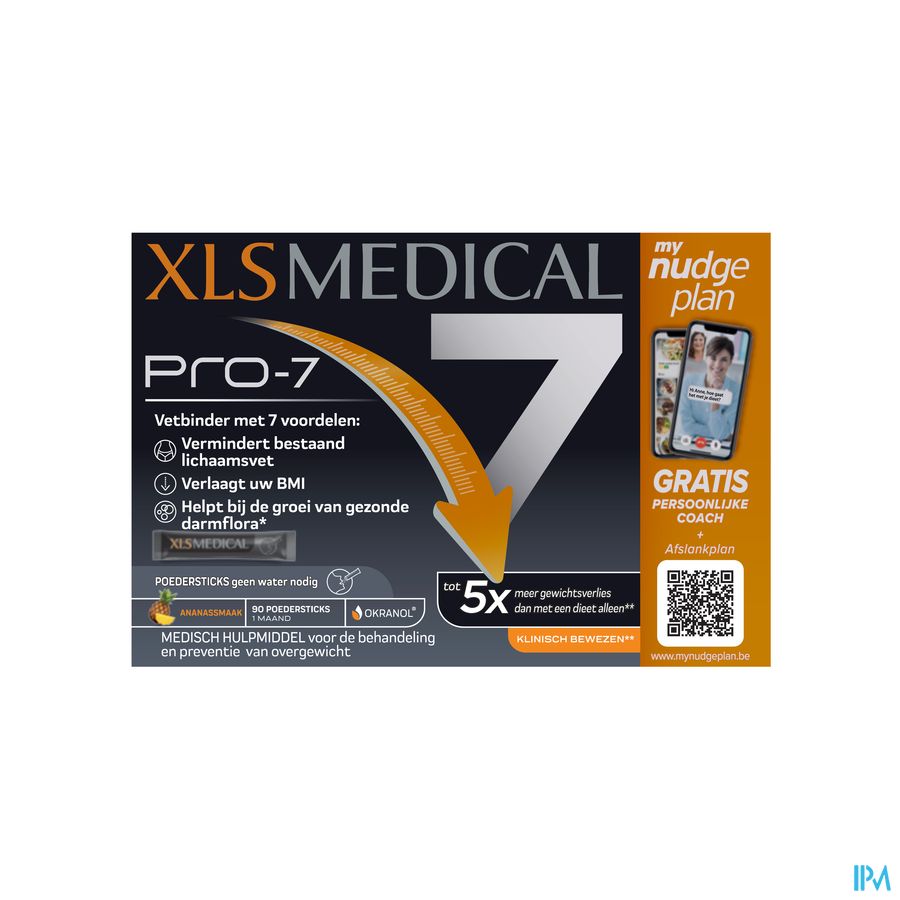 XLS Medical Pro-7 sticks de poudre – Perte de poids & 7 avantages cliniquement prouvés