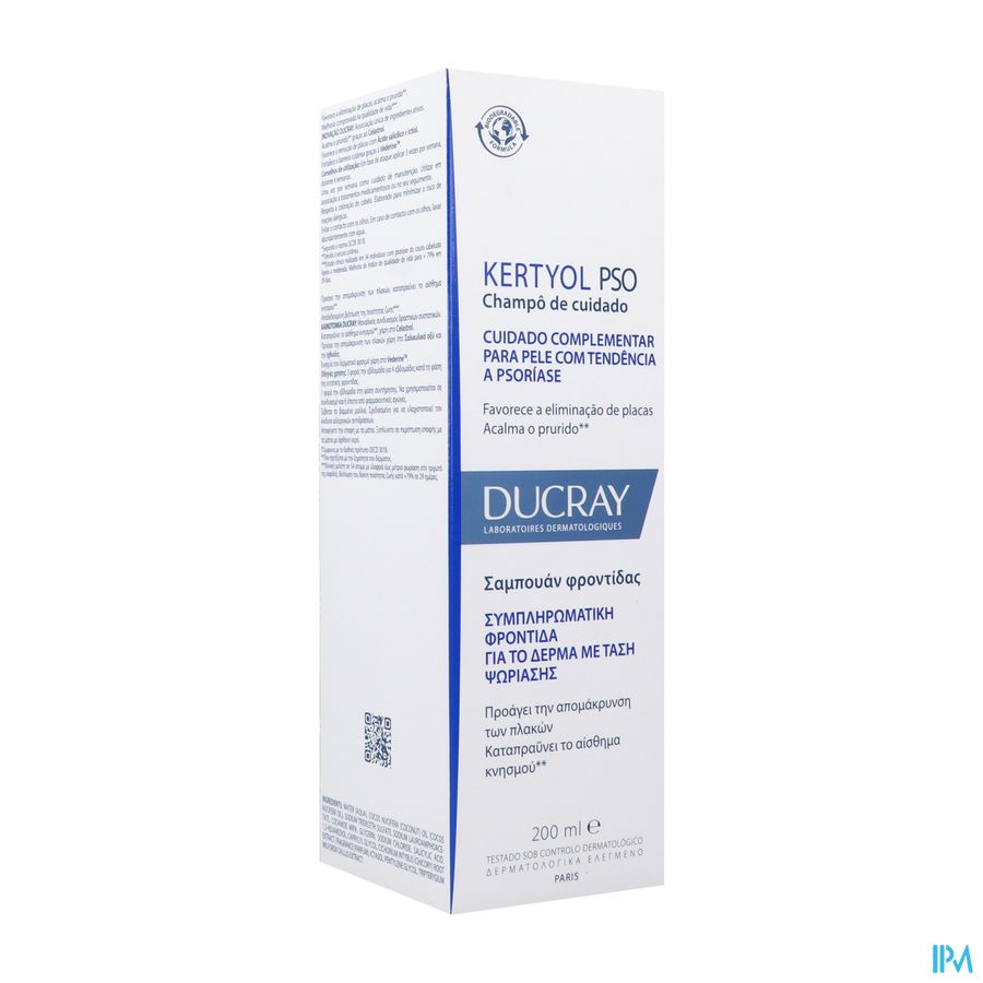 Ducray KERTYOL P.S.O. Shampooing traitant - Soin d'accompagnement des peaux à tendances psoriasique