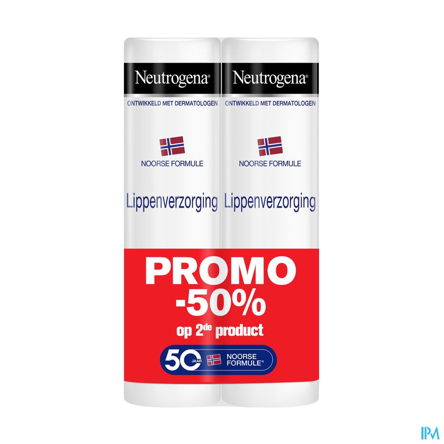 Neutrogena F/n Stick Levres Duo 2x4,8g 2e -50%