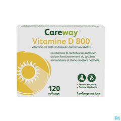 Careway Vitamine D 800iu Softcaps 120