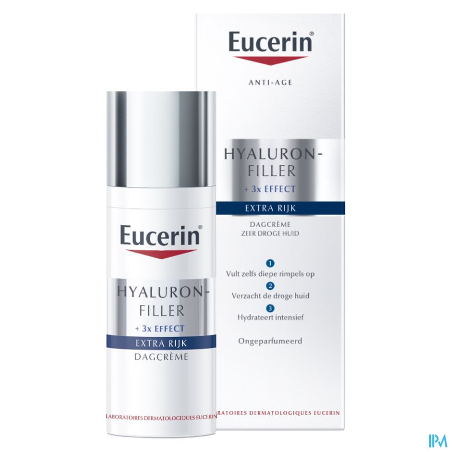 Hyaluron-Filler Extra Riche Soin de Jour Anti-Rides & Anti-Âge Peau Très Sèche avec pompe 50ml