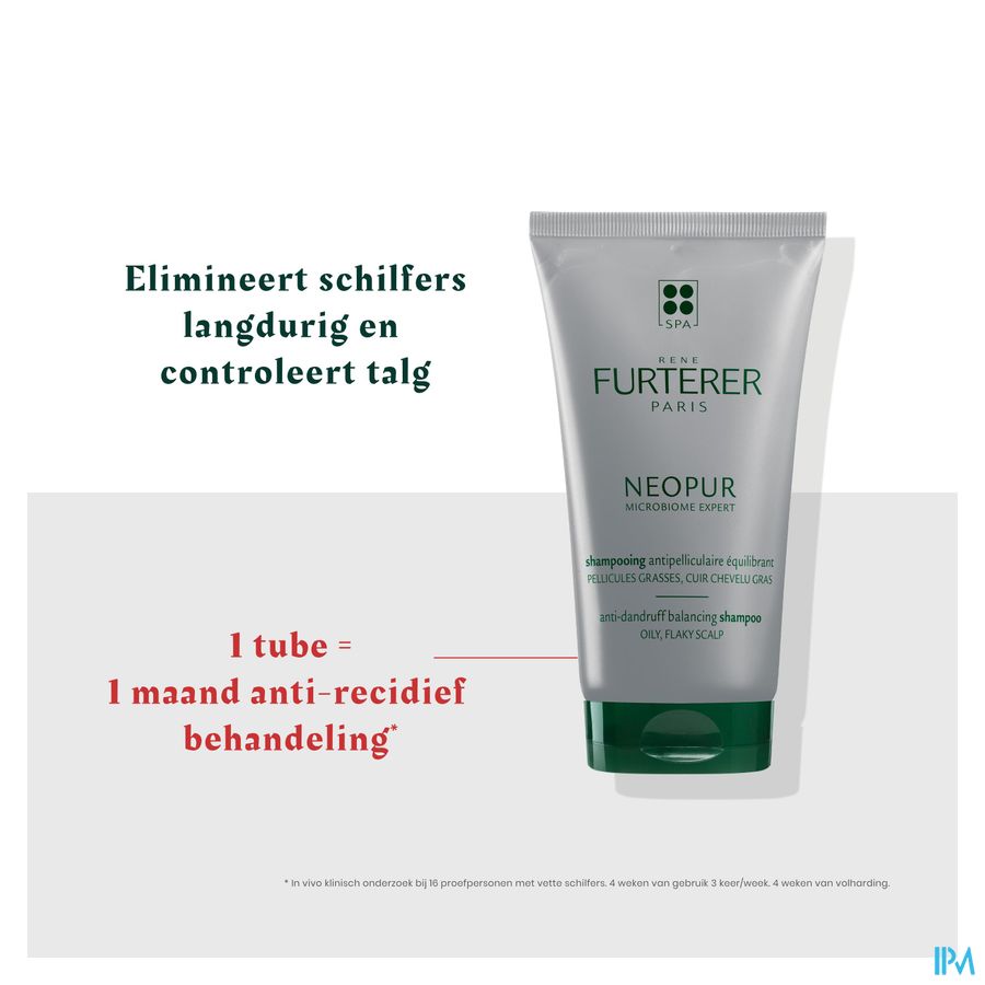 René Furterer Shampooing antipelliculaire pellicules grasse, cuir chevelu gras - Shampoing anti pelliculaire - NEOPUR MICROBIOME EXPERT