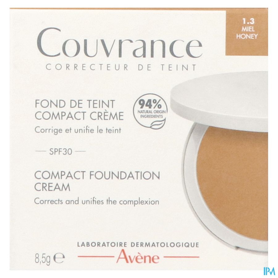 Eau Thermale Avène Fond de Teint Compact Crème 1.3 Miel Couvrance