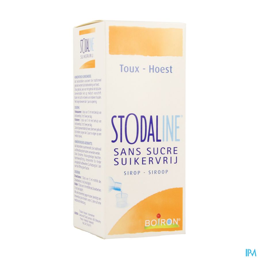 Stodaline Sans Sucre Sirop 200ml Boiron