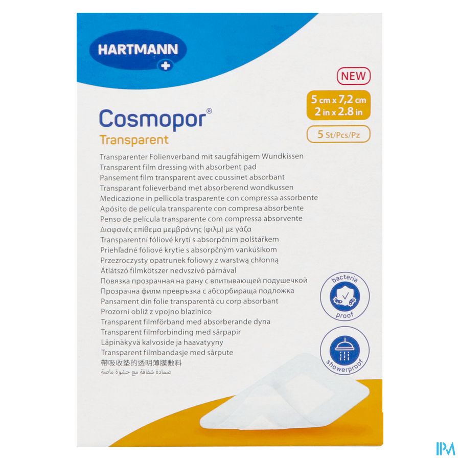 Cosmopor Transparent 5x7,2cm 5 9010500