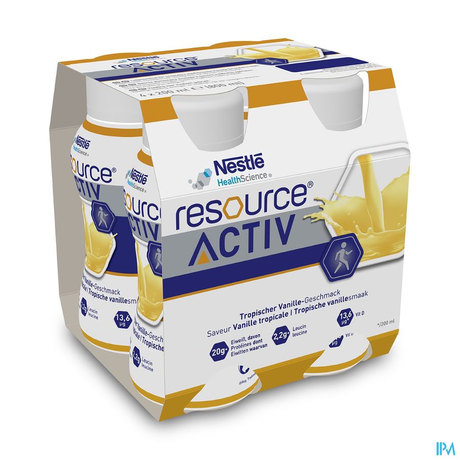 Resource Activ Vanille Tropicale 4x200ml