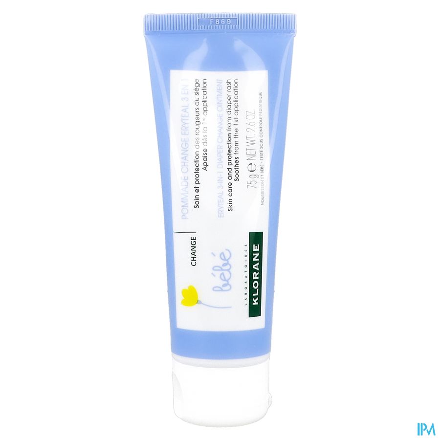 Klorane - Pommade change Eryteal 3 en 1 au Calendula apaisant - Bébé - Change - Siège