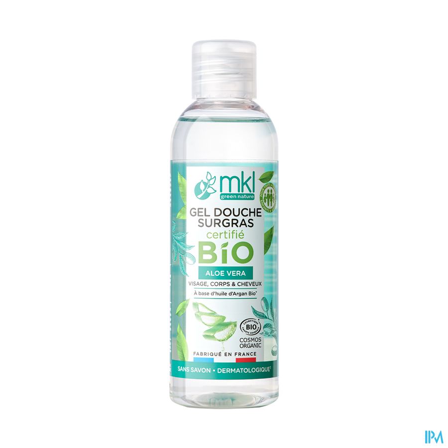 Mkl Gel Douche Bio Aloe Vera Fl 100ml