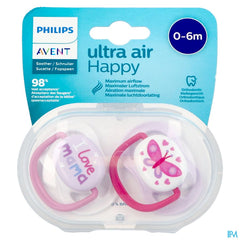 Philips Avent Sucette 0m+ Happy Girl