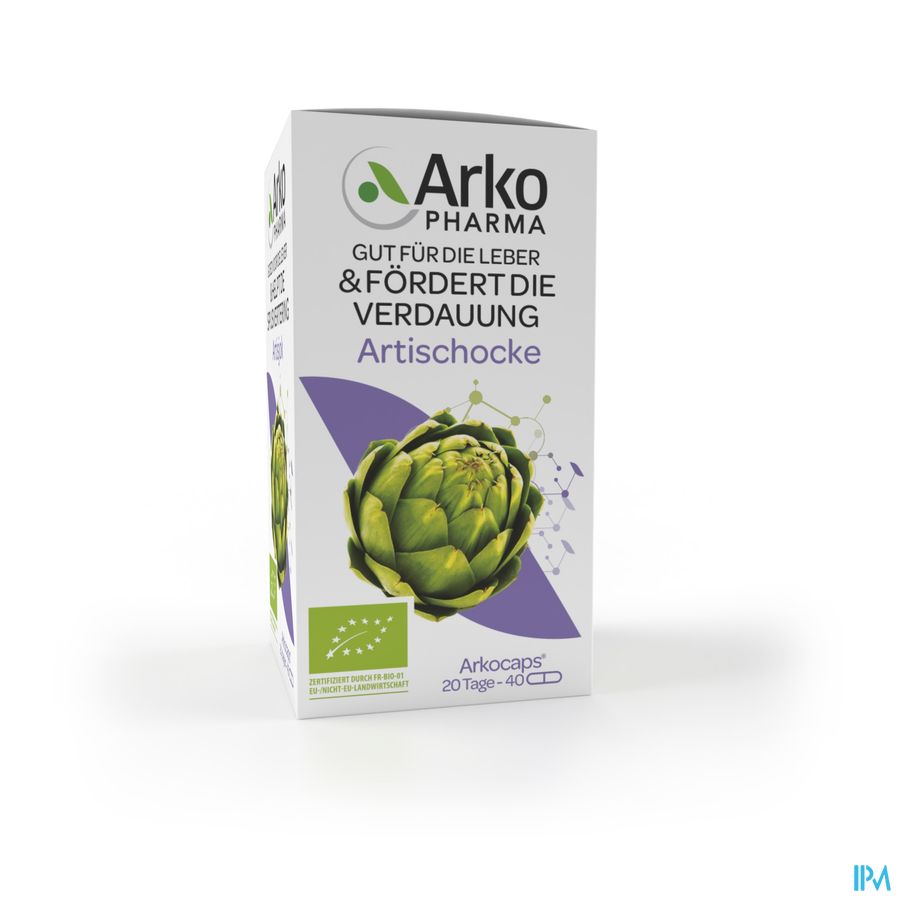 Arkopharma Arkogélules Artichaut Confort Digestif Bon pour le foie et aide à la digestion Complément Alimentaire 40 Gélules