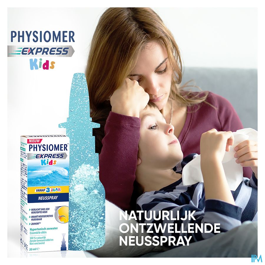 Physiomer® Express Kids Spray Nasal 20ml-En Cas De Nez Bouché,Nez Coulant,Rhume