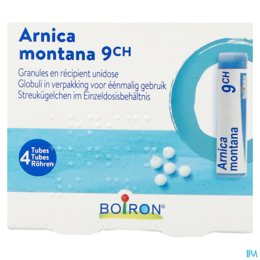 Arnica Montana 9ch Homeopack Gl 4x1g Boiron