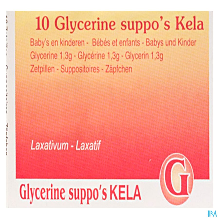 Glycerine Kela Pharma Bébés enfants Laxatifs  suppositoires