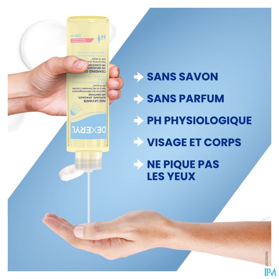 DEXERYL HUILE LAVANTE 200ML Hygiène peau sèche et à tendance atopique