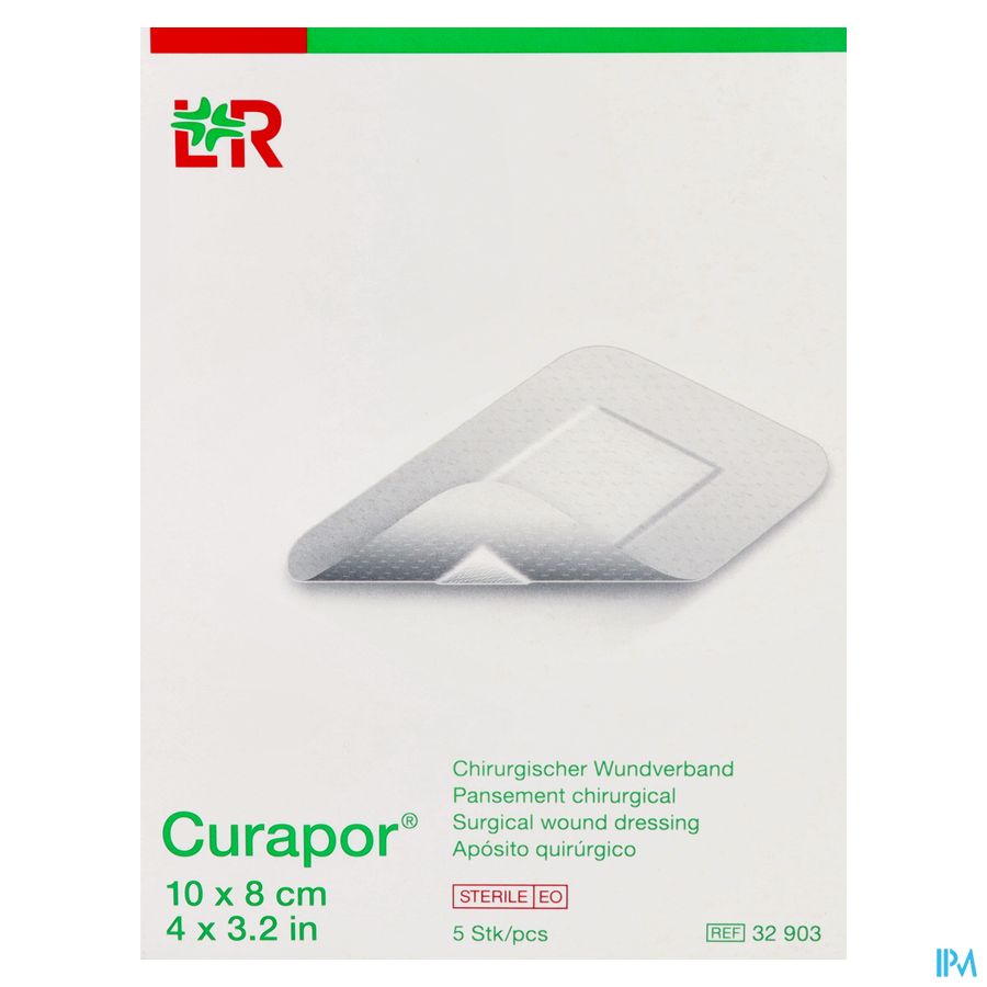 Curapor Pans Chirurg. Sterile 10cmx 8cm 5 32903
