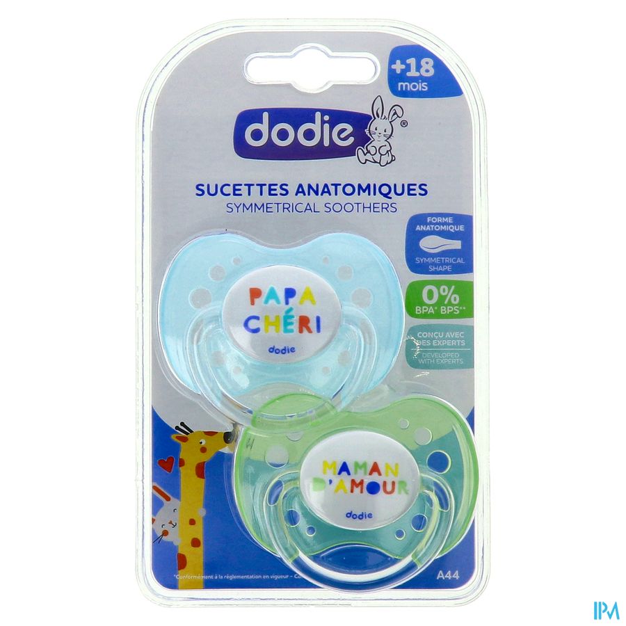 Dodie Sucette Anatomique Silic. +18m Fan A44 2