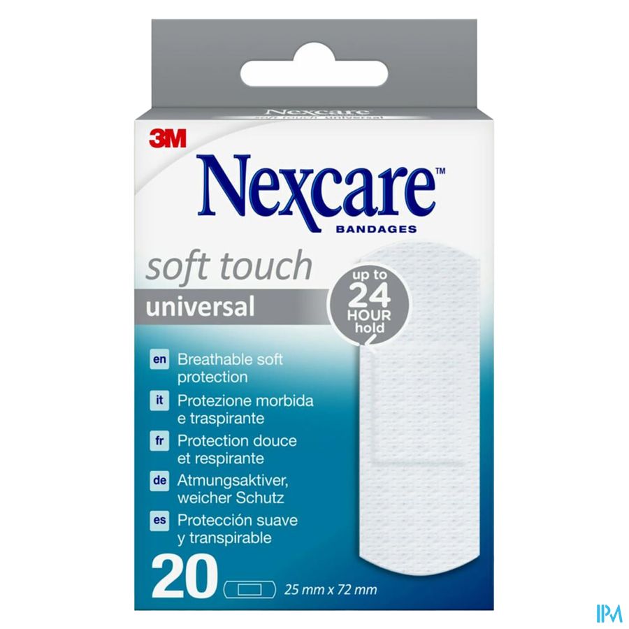 Nexcare 3m Soft Touch Universal 25mmx72mm Strips20