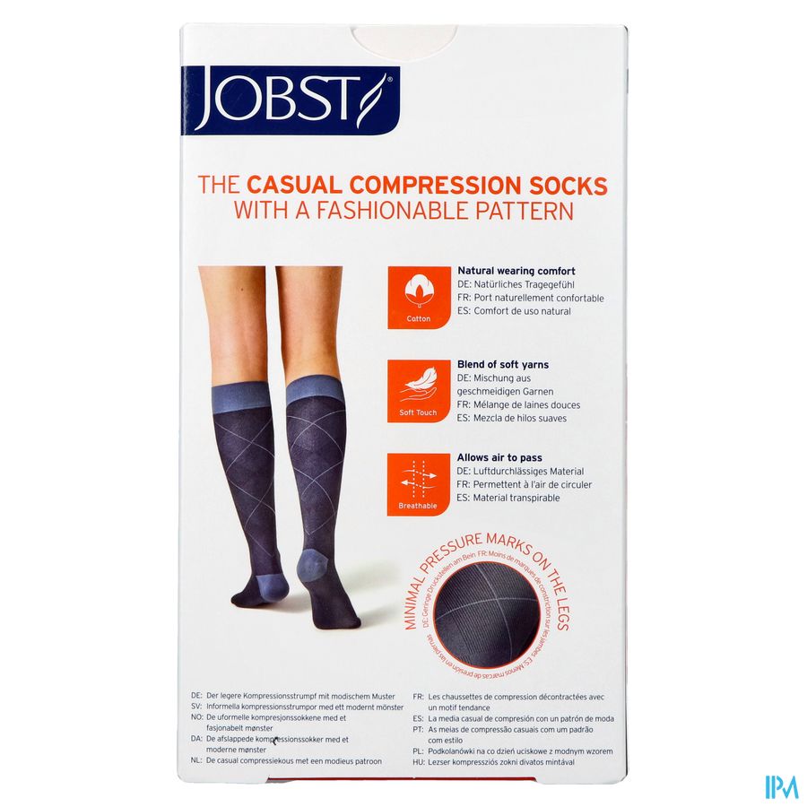 Jobst Casual Pattern 15-20 Ad M Blue 1