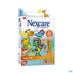 Nexcare 3m Happy Kids Strips 20 N0920nlw