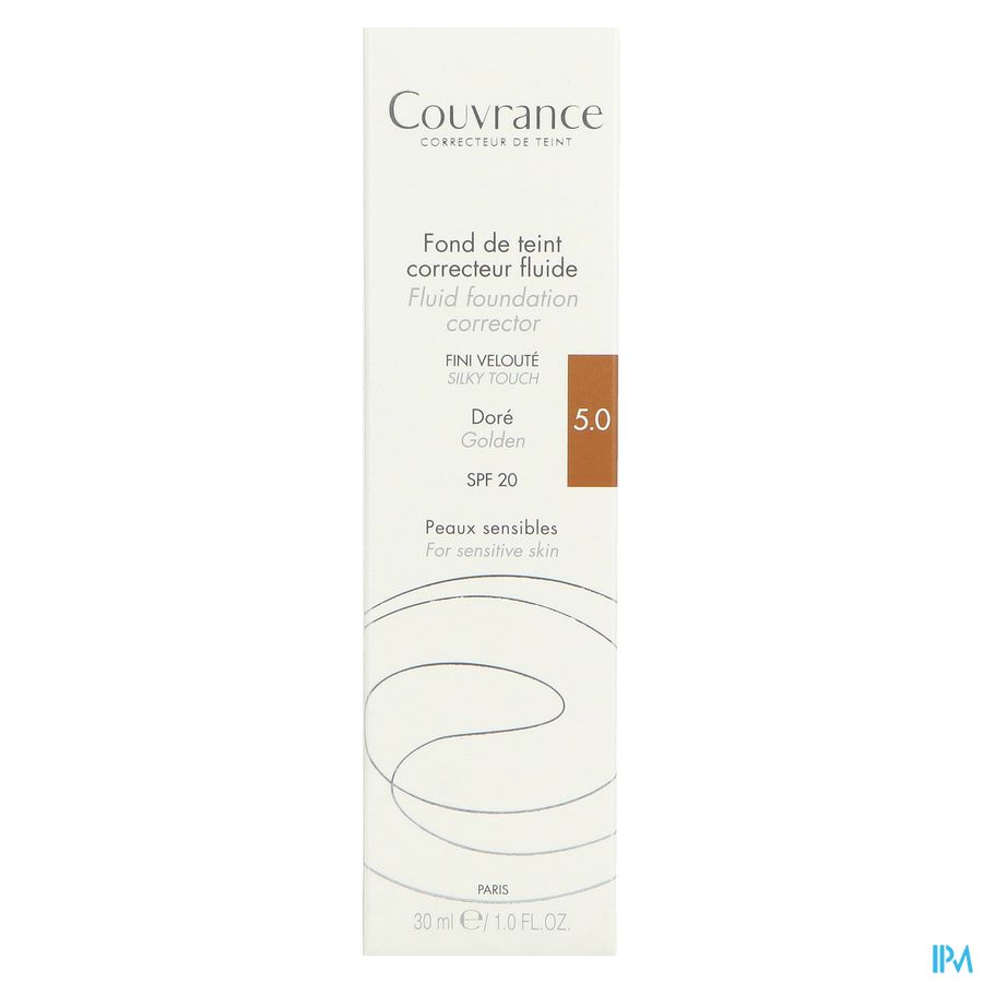 Eau Thermale Avène - Couvrance Fond de teint correcteur fluide Doré