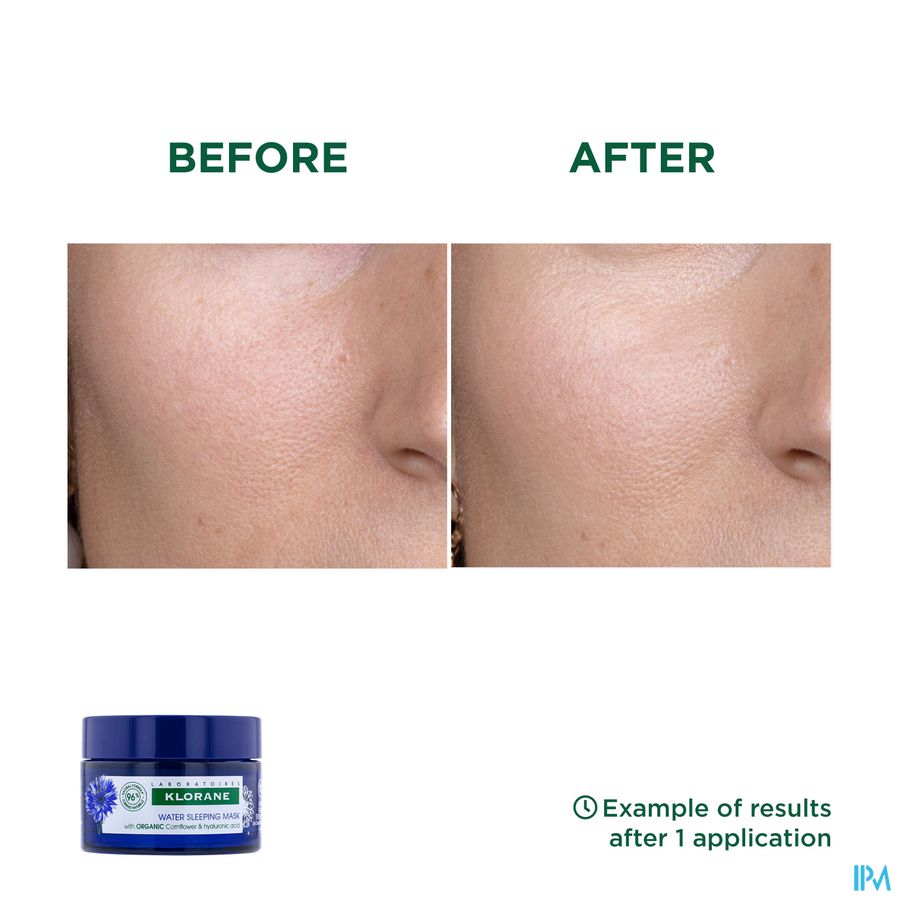 Klorane - Bain d’Hydratation Nuit au Bleuet BIO et acide hyaluronique - Visage et yeux